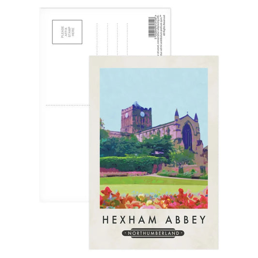 hexham abbey postcard